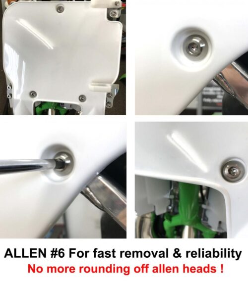 TITANIUM GR5 PANEL BOLT M6X20mm, PACK OF 2 / METRIC COARSE