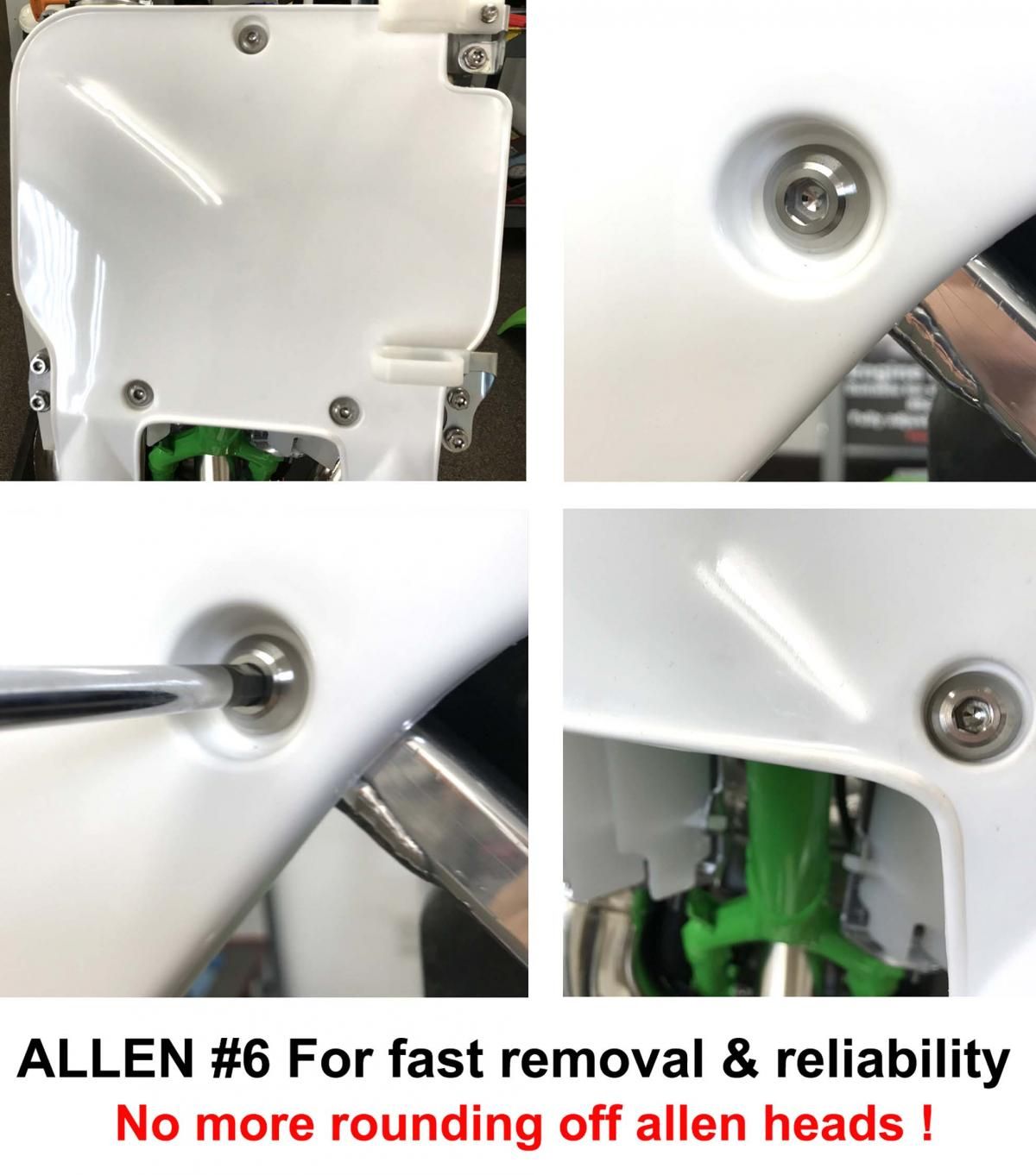 TITANIUM GR5 PANEL BOLT M6X30mm, PACK OF 2 / METRIC COARSE - Image 3