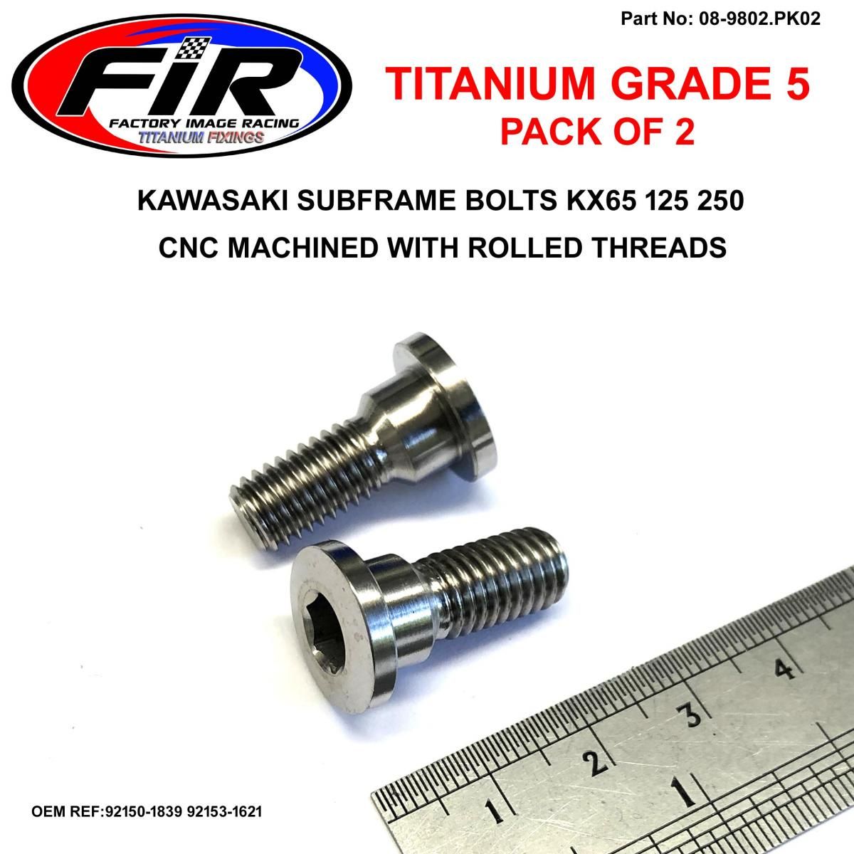 GR5 SUB FRAME BOLTS KX 65 125, 92150-1839 92153-1621 PACK OF 2 - Image 2