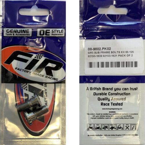 GR5 SUB FRAME BOLTS KX 65 125, 92150-1839 92153-1621 PACK OF 2