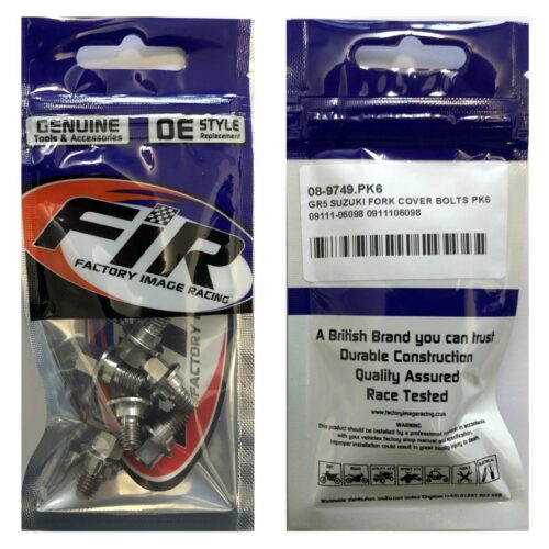 GR5 SUZUKI FORK COVER BOLTS PK6, 09111-06098 0911106098