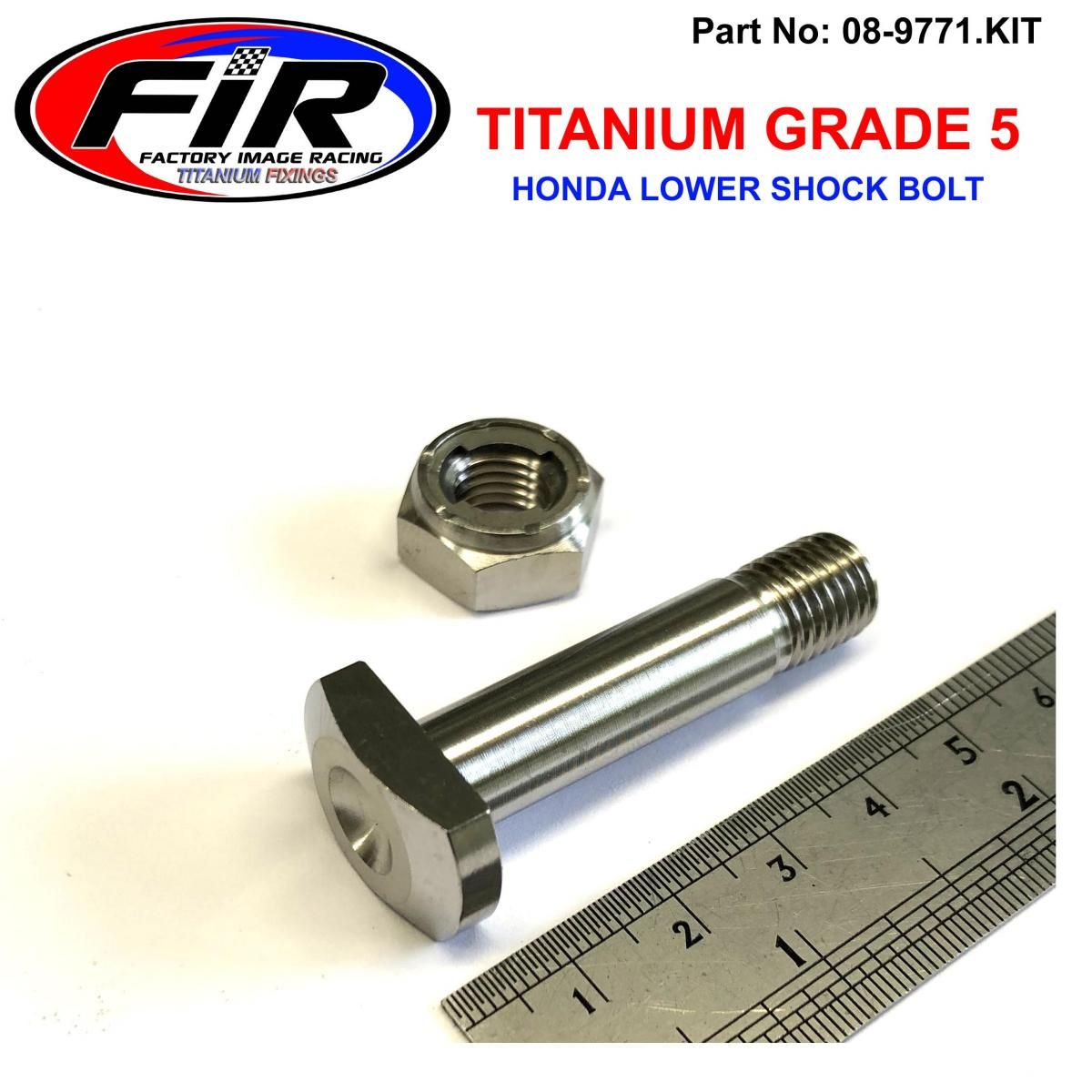 GR5 HONDA SHOCK BOLT KIT, 1994>2021 CR XR CFR CRF-R, 90153-KZ4-710 90153KZ4710 - Image 4