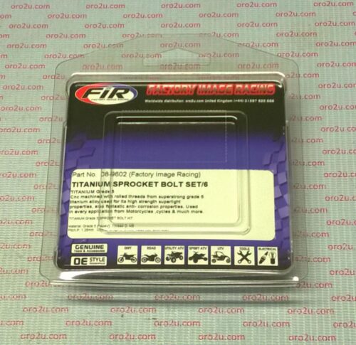 TITANIUM GR5 SPROCKET BOLT SET/6, M8x30 STANDARD SPROCKET BOLTS, /