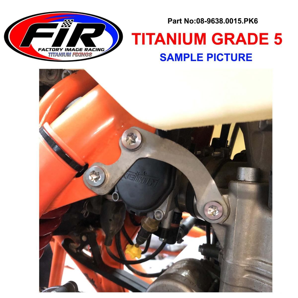 GR5 UPPER ENGINE BOLT KIT OF 6, KTM SCREW M8X15 TORX45 PK6, / 0035080156S - Image 3