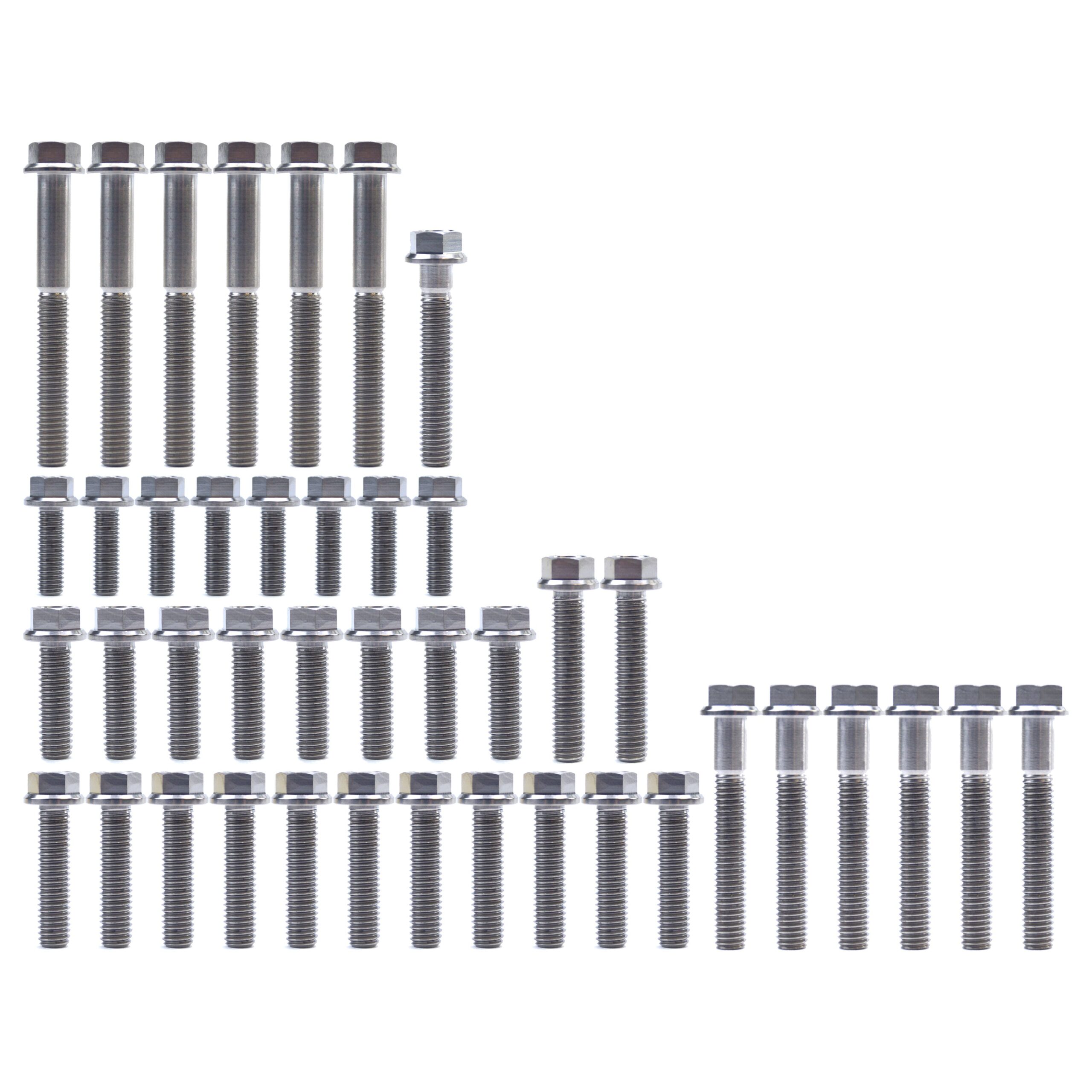 ENGINE BOLT KIT RM 80/85, KIT SIZE 42 BOLTS !!! MADE TO ORDER !!! TITANIUM BOLT KIT