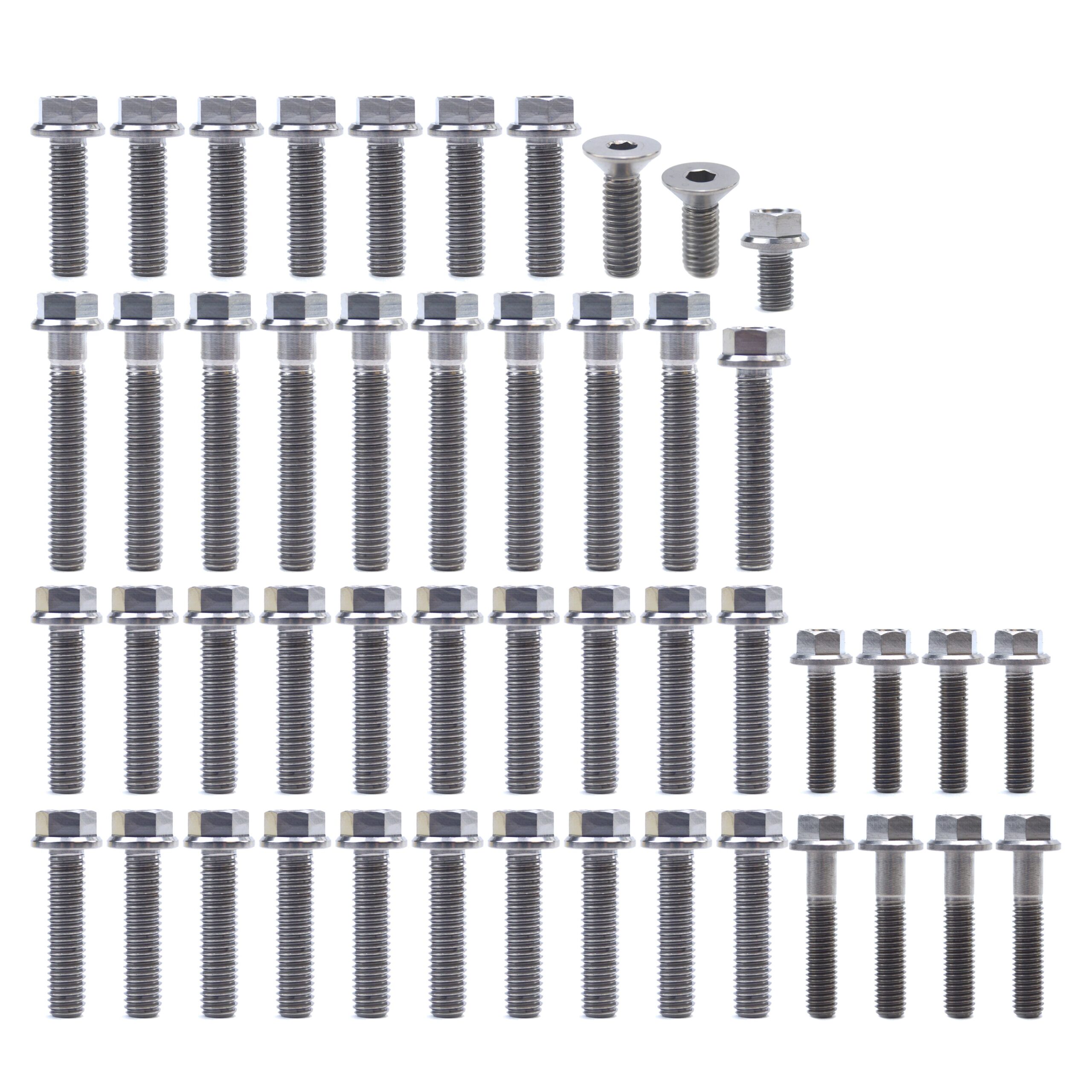 ENGINE BOLT KIT KX 65/80/85/100, KIT SIZE 48 BOLTS !!! MADE TO ORDER !!! TITANIUM BOLT KIT - Image 2