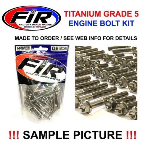 ENGINE BOLT KIT YZ 65/80/85, KIT SIZE 47 BOLTS !!! MADE TO ORDER !!! TITANIUM BOLT KIT