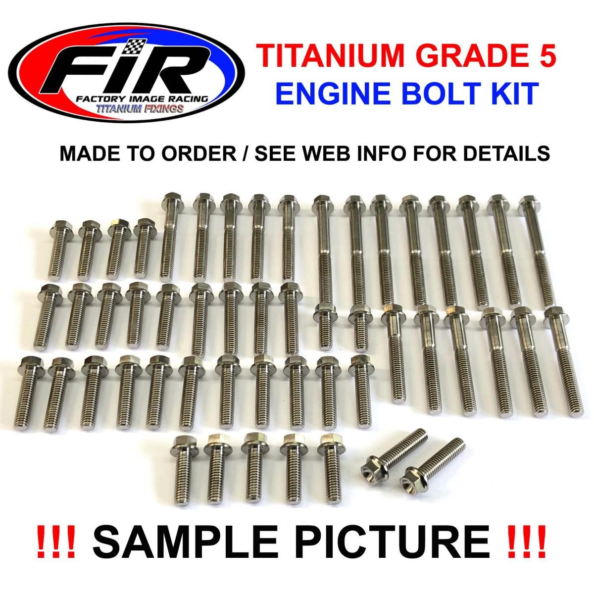 ENGINE BOLT KIT YZ/WR 250 F, KIT SIZE 56 BOLTS !!! MADE TO ORDER !!! TITANIUM BOLT KIT - Image 3