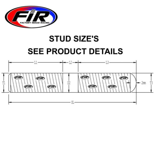 TITANIUM G5 STUD M8x51mm EACH, YAMAHA 90116-08027 9011608027