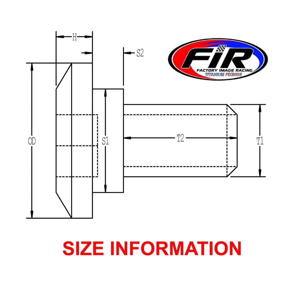 TI GR5 BOLTS DISC KAW/SUZ KIT/8, TITANIUM FRONT & REAR RM KX KXF, / FIR BRAND - Image 3