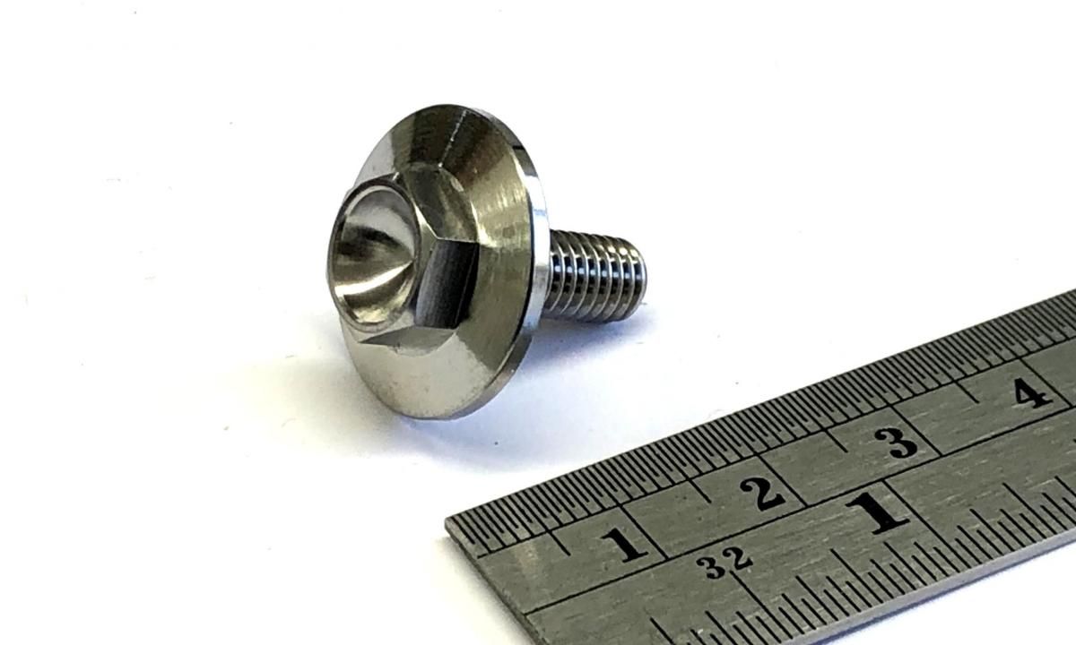 GR5 REAR BRAKE BOLT KX500, 92001-1034 M6x1.00mm, FACTROY IMAGE RACING - Image 2