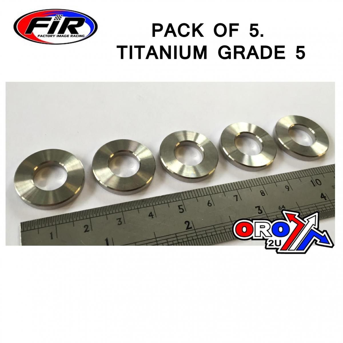 TITANIUM SPACER 10.50X3.00mm, TITANIUM GRADE 5 / PACK OF 5 - Image 2