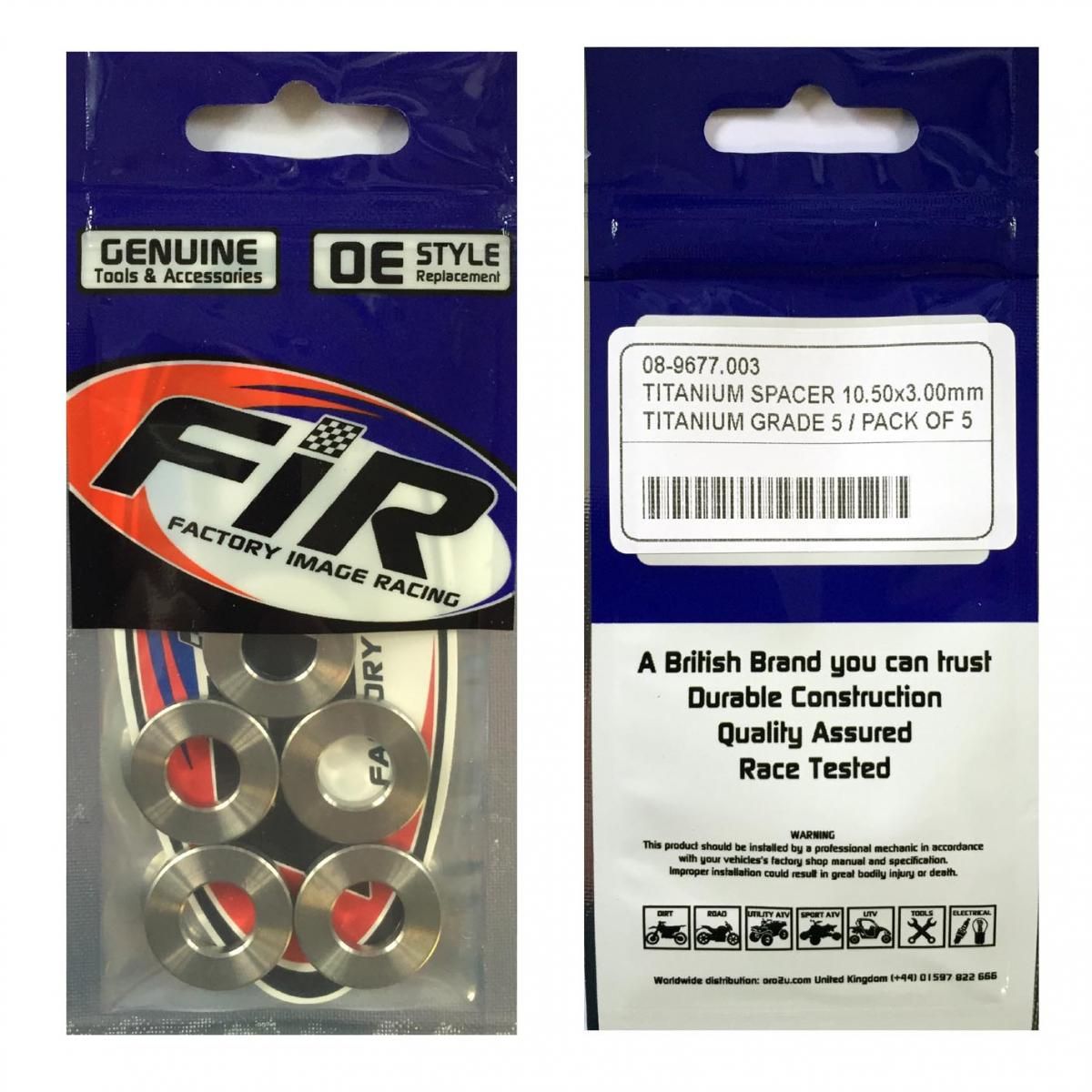 TITANIUM SPACER 10.50X3.00mm, TITANIUM GRADE 5 / PACK OF 5 - Image 5