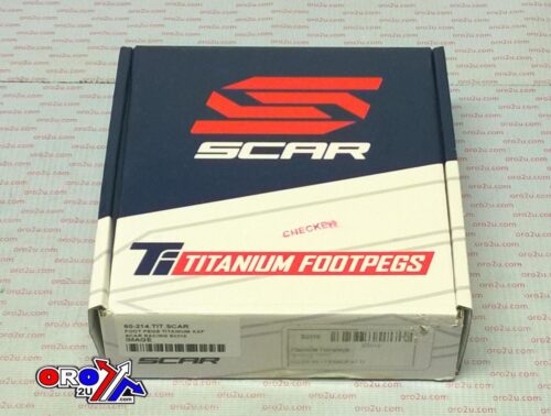 FOOT PEGS TITANIUM KXF, SCAR RACING S3516