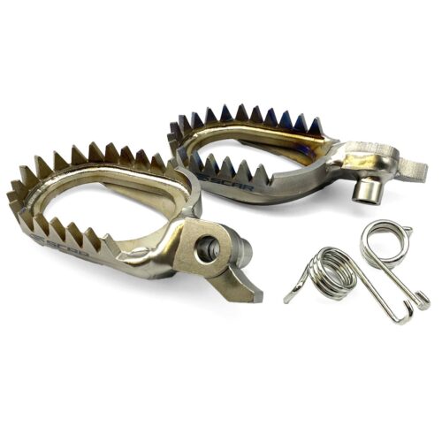 FOOT PEGS TITANIUM ANTI-MUD YZ450F 2023 YAMAHA, SCAR RACING S1517AM