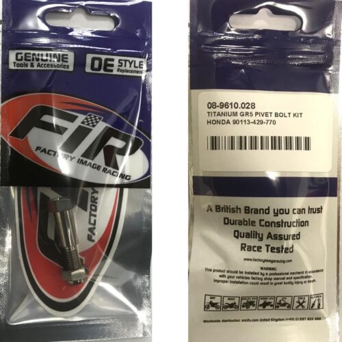 TITANIUM GR5 PIVOT BOLT KIT, HONDA 90113-429-770