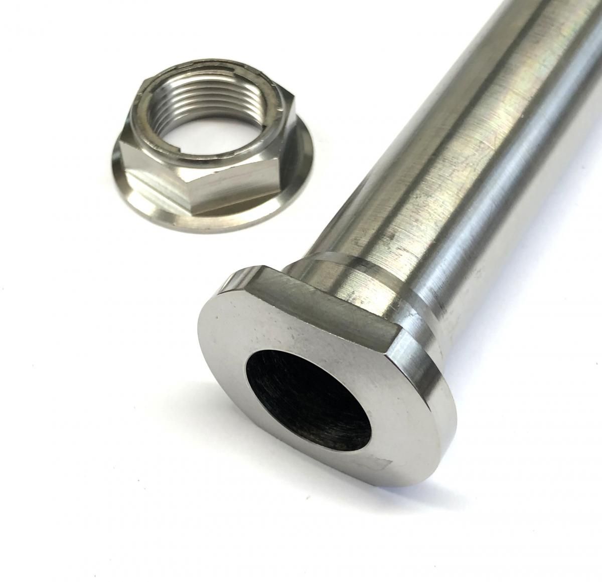 HONDA REAR SPINDLE & NUT M22x1.5, TITANIUM GRADE 5 / OEM REF: 42301-KRN-A30 & 90305-KZ4-J20 - Image 4