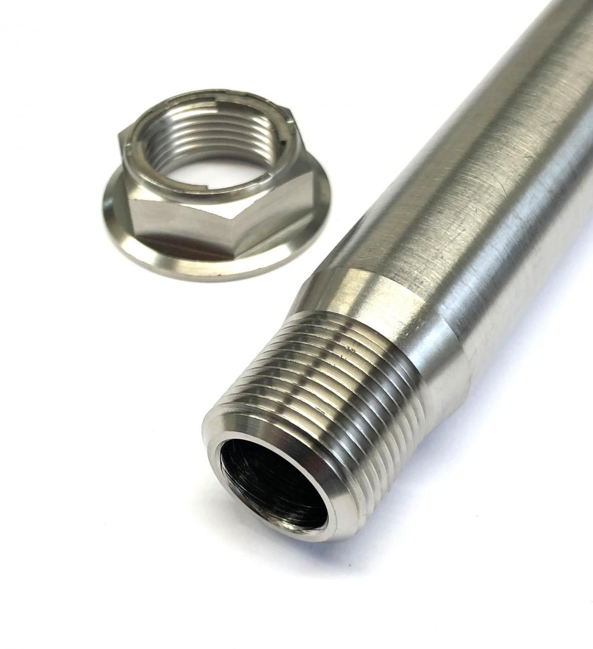 HONDA REAR SPINDLE & NUT M22x1.5, TITANIUM GRADE 5 / OEM REF: 42301-KRN-A30 & 90305-KZ4-J20 - Image 5