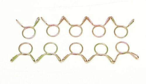 HOSE CLAMP / CLIP ID: 10mm PACK 10, ID RANGE 10MM -12.5MM