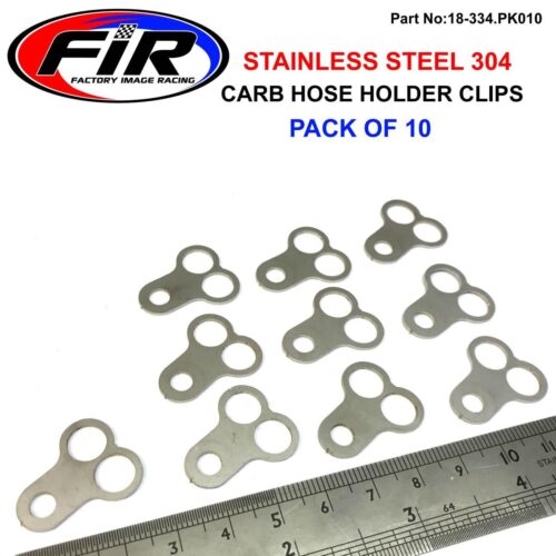 CARBURETOR HOSE HOLDER CLIP, TWIN HOLE / SUIT 8mm PIPE PK10, /