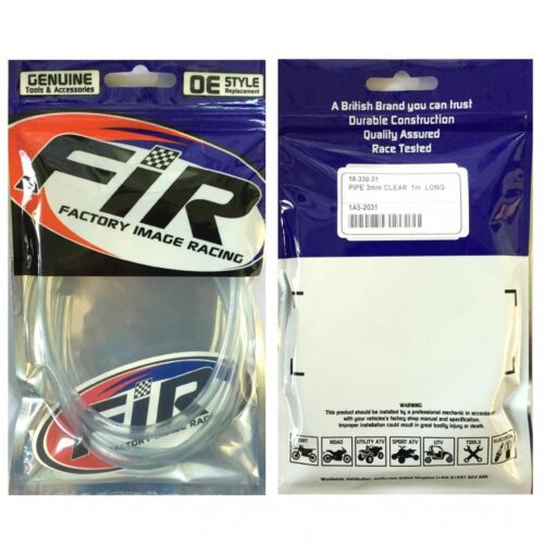 FUEL PIPE LINE 3mm CLEAR 1m LENGTH