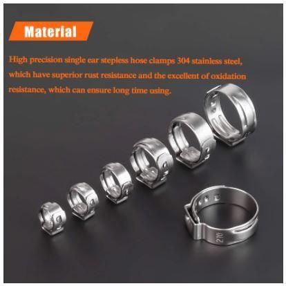 100PCS CLIPS TOOL CLAMP SET 6-21mm STEPLESS FUEL LINE