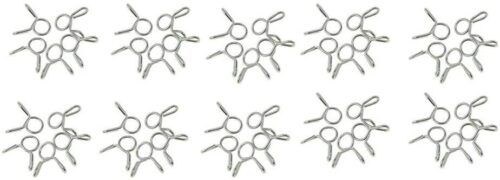 HOSE CLAMP / CLIP ID: 6mm PACK 50, OD PIPE DIA RANGE 6.5MM – 7MM