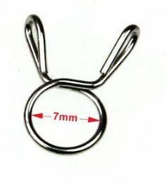 HOSE CLAMP / CLIP ID: 7mm PACK 50, OD PIPE DIA RANGE 7.5MM - 8MM - Image 2