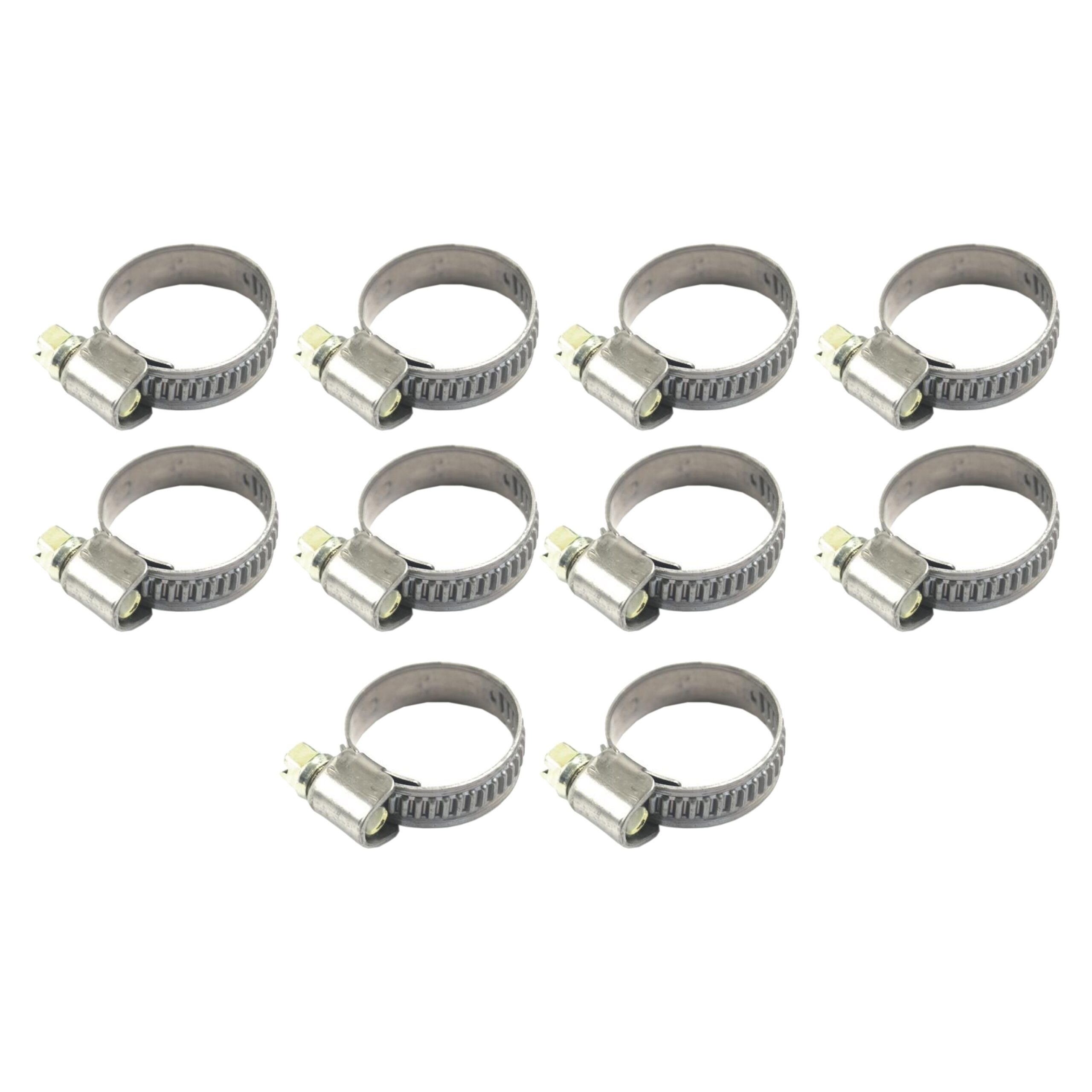 JUBILEE PIPE CLIP 16 – 27mm KALE CLAMP 304 STAINLESS STEEL (PACK OF 10)