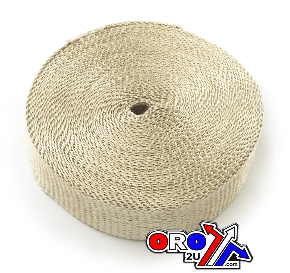 1"x50' TAN EXHAUST WRAP, Manifold Downpipe High temperature Tape, HX500-1000 - Image 2