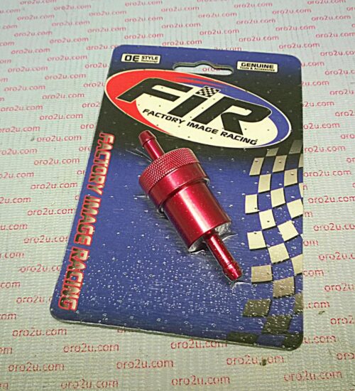 FUEL FILTER ALLOY 1/4″ RED