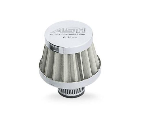 MINI BREATHER FILTER 15MM, CRANKCASE FILTER SILVER