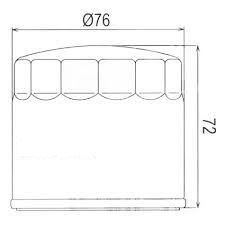 OIL FILTER DUCATI HF153 090549960 HF-153 OIF023 MF8153 ROAD - Image 2