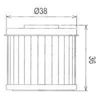 OIL FILTER FLO REUSABLE PC116, PC RACING USA STAINLESS STEEL