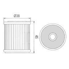 15p OIL FILTER 1UY-13440-02-00, SURFACE CORROSION MF8142