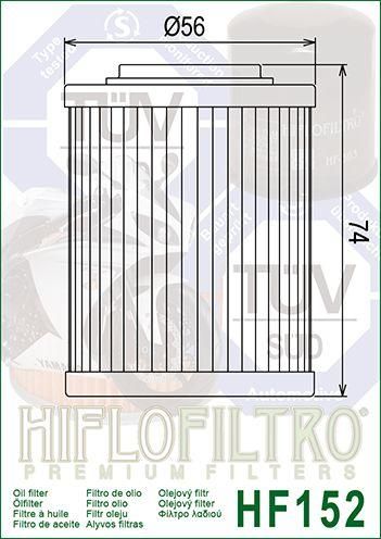 OIL FILTER HIFLO HF152