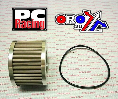 OIL FILTER FLO REUSABLE PC401, PC RACING USA STAINLESS STEEL