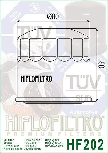 OIL FILTER HIFLO HF202 HON/KAW, HONDA/KAWASAKI, 47-7990.HF - Image 5