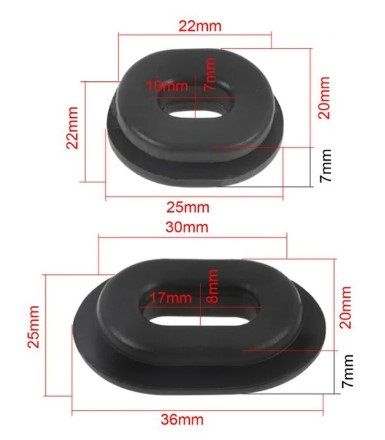 12Pcs BODY SIDE COVER RUBBER GROMMET HONDA CT CG CB125 CL XL100 CB550 CB750