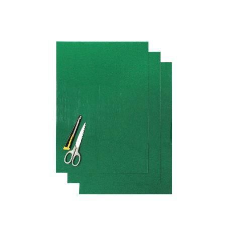 PK/3 THICK BACKING SHEETS, GREEN BLACKBIRD 5051/30, 47x33cm PER SHEET