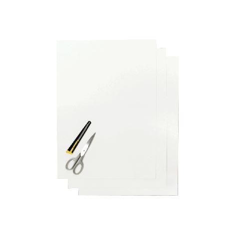 PK/3 THICK BACKING SHEETS, WHITE BLACKBIRD 5051