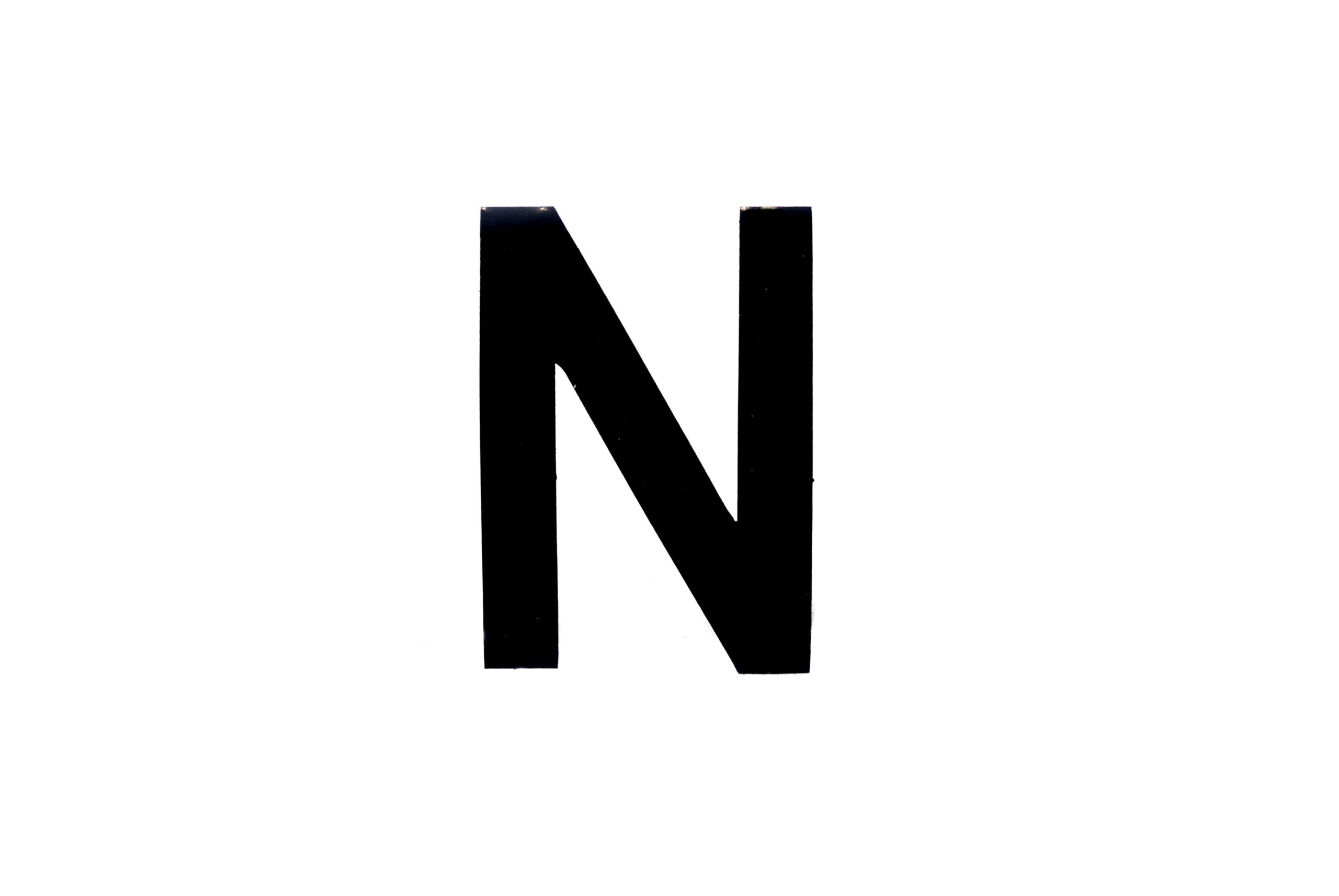 NUMBER PLATE DIGITS BIG N EACH