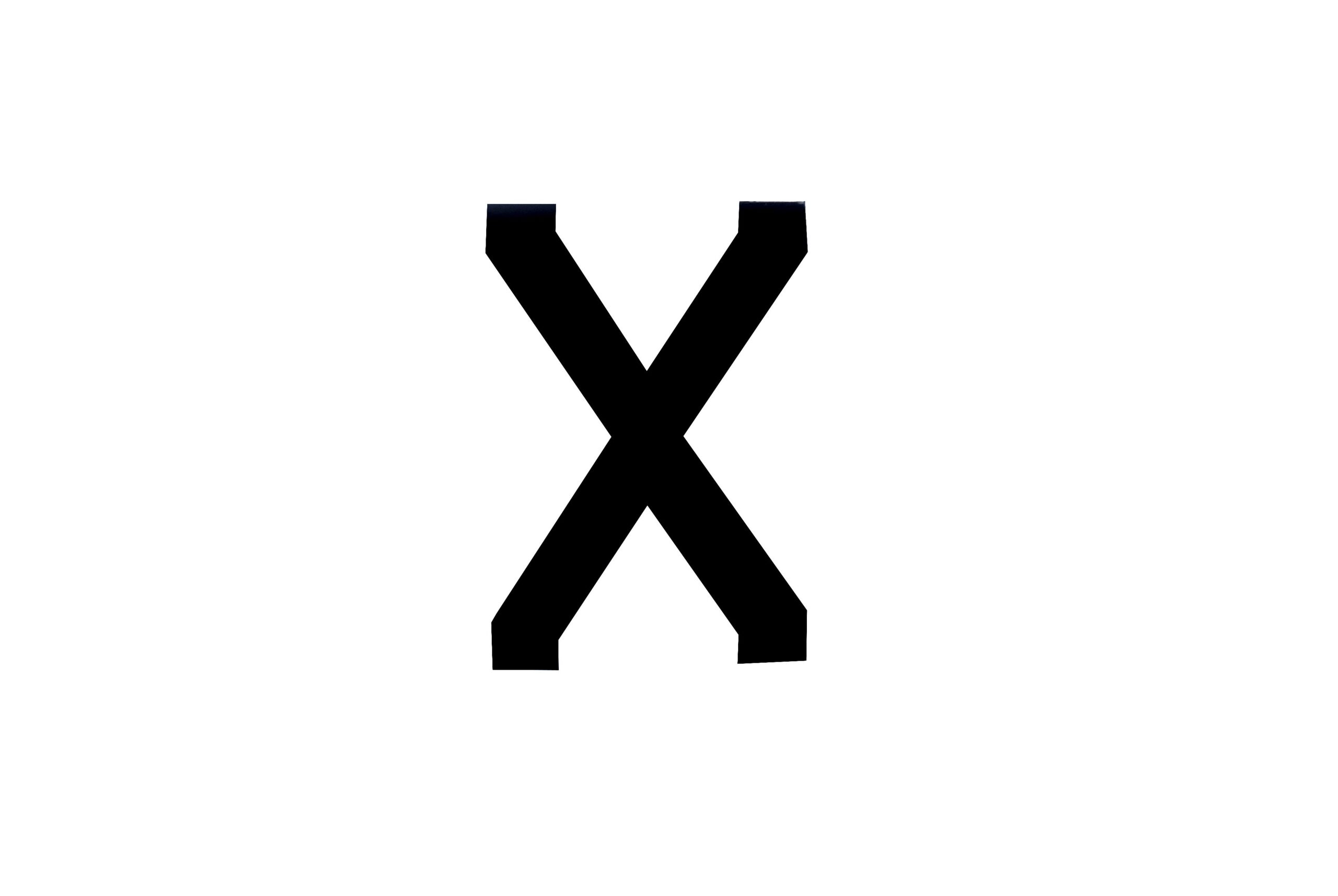 NUMBER PLATE DIGITS BIG X EACH