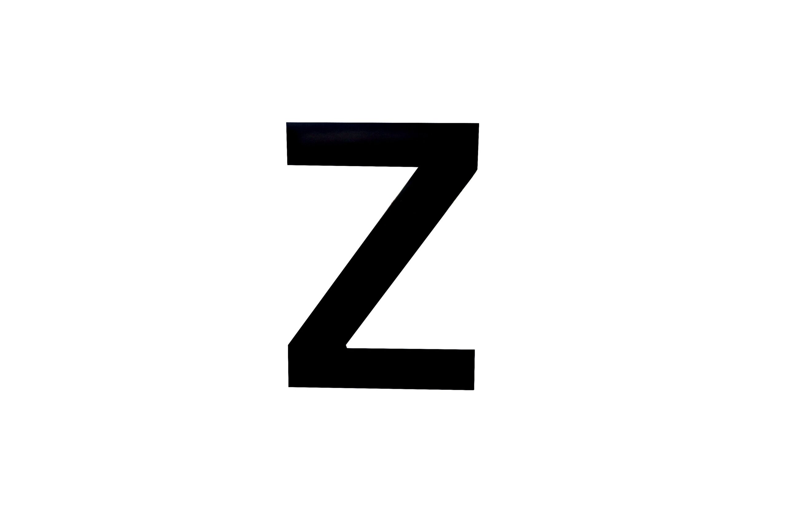 NUMBER PLATE DIGITS BIG Z EACH