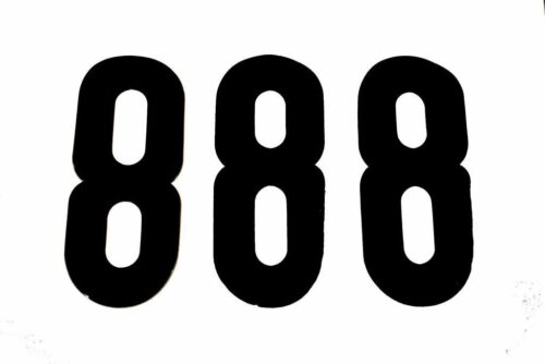 8 THICK BLACK 8″ [x3]