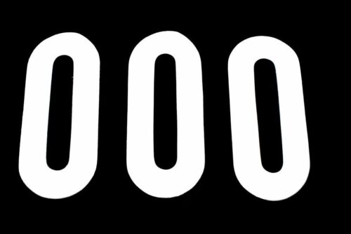 0 THICK WHITE 8″ [x3]