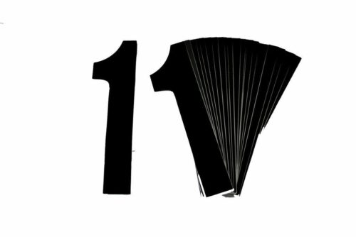 1 BLACK 8″No.20cm. PACK