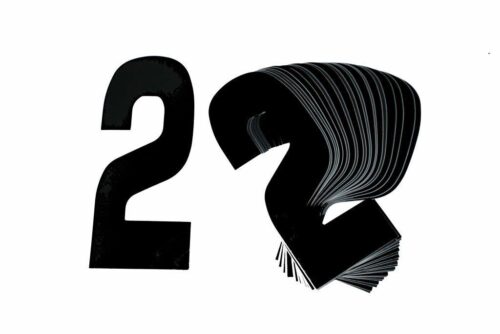 2 BLACK 8″No.20cm. PACK