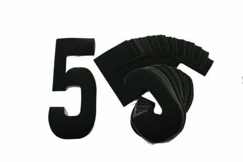 5 BLACK 8″No.20cm. PACK