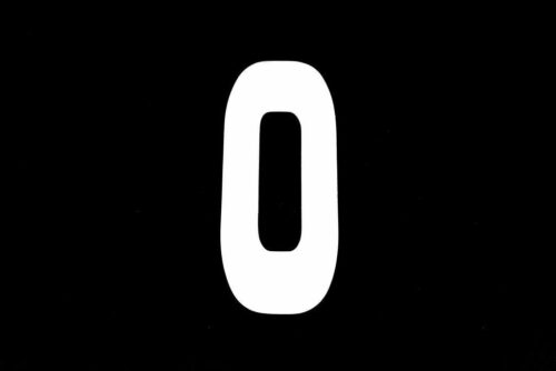 0 WHITE 8″No.20cm. EACH